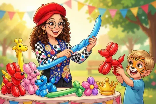 Balloon Twisting and Balloon Animals Face Painting and Glitter Tattoos - Face Painting in Hemet & Riverside County | Professional Event Face Art