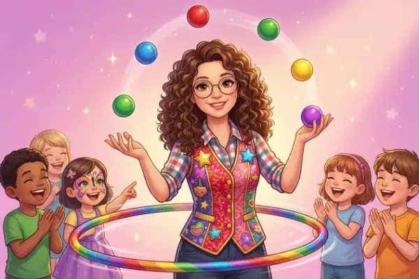 Mini Circus and Circus Skills Face Painting and Glitter Tattoos - Face Painting in Hemet & Riverside County | Professional Event Face Art
